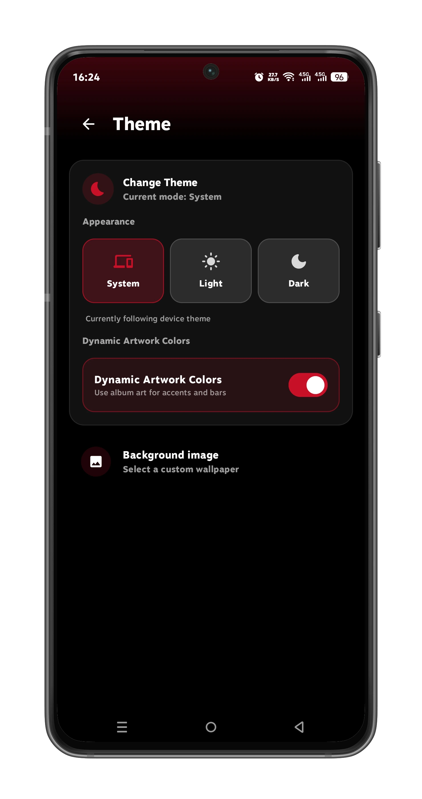 Theme and Palette Customization